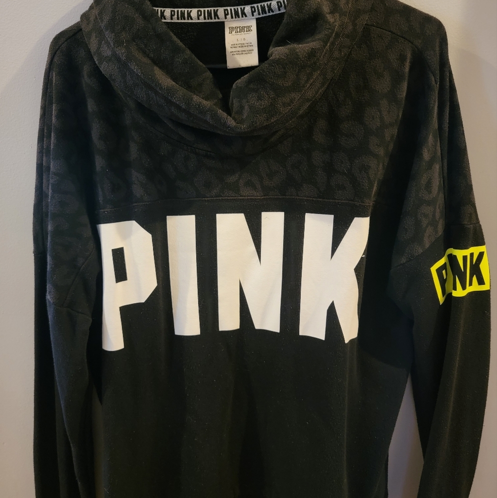 SET: VS PINK Sweatshirt Large with Pink Leggings Medium